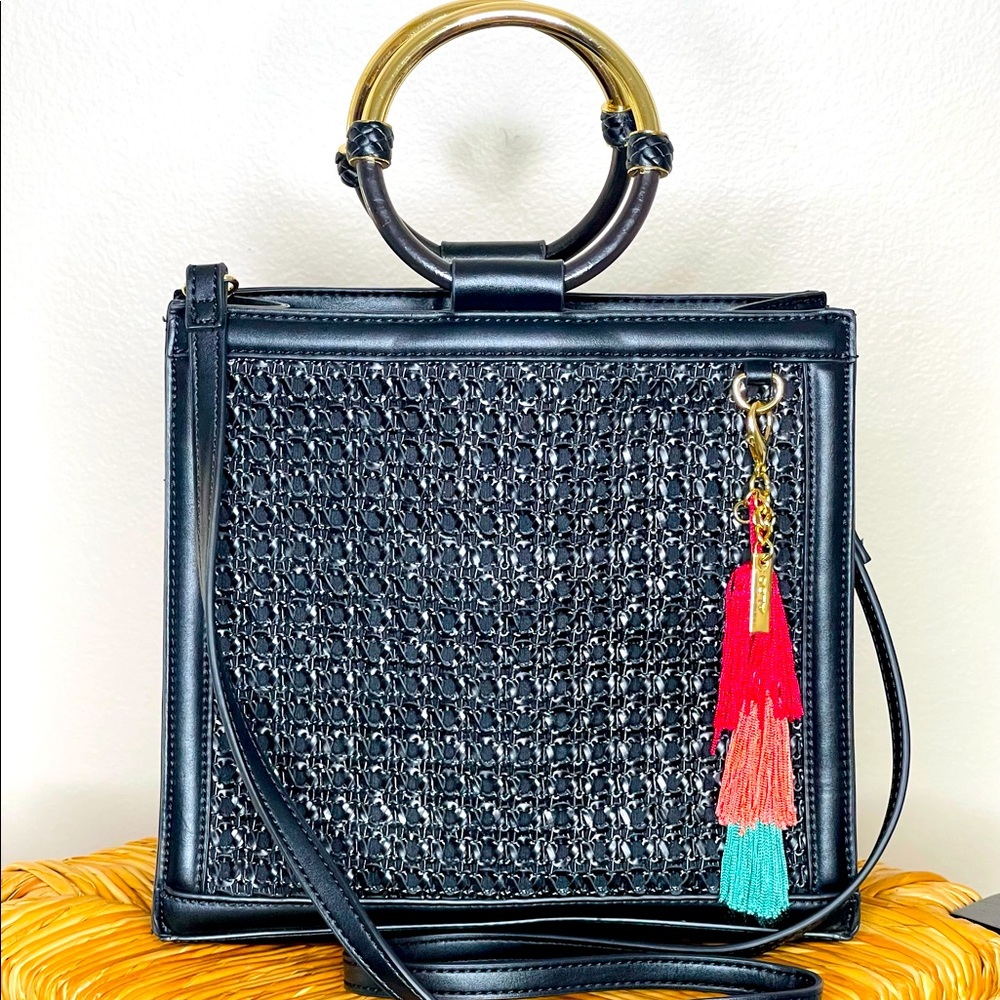 Aldo Black Leather Hand Bag